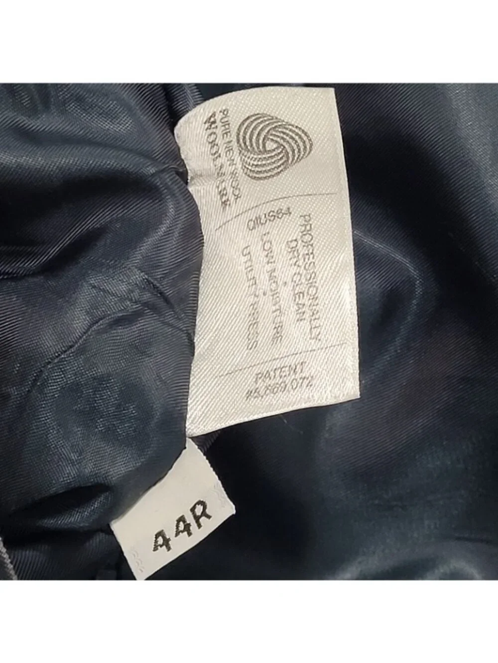 Daniel Cremieux Navy 100% Wool Check Full Suit Set Jacket 44R Pants 37x29 USA